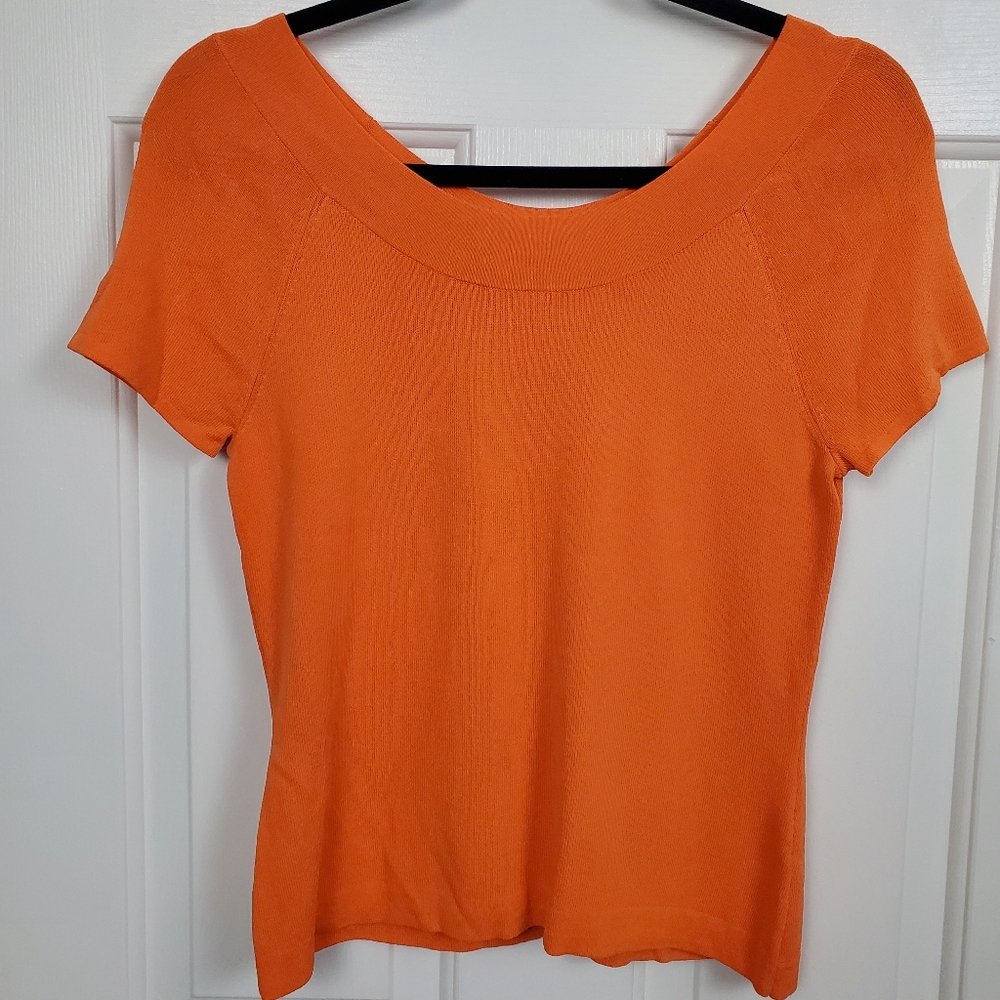 Talbots Petite Small Boat Neck Shirt